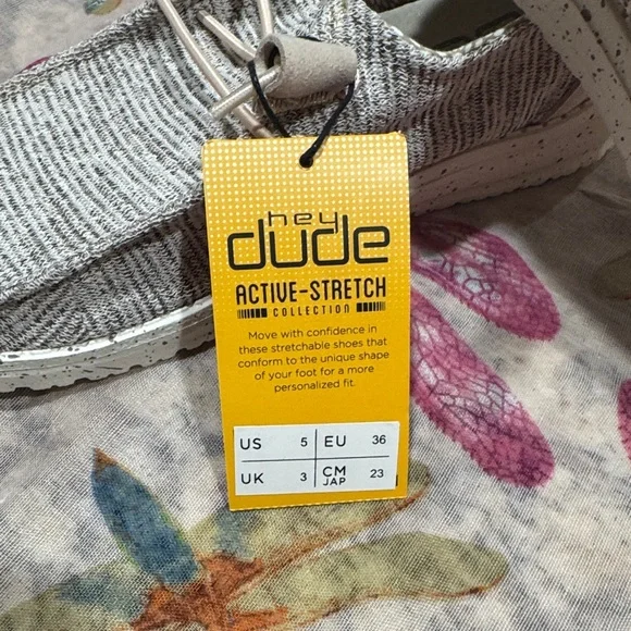 Hey Dude Women's Gray Knit Moccasins - Picture 4 of 7